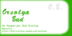 orsolya bud business card